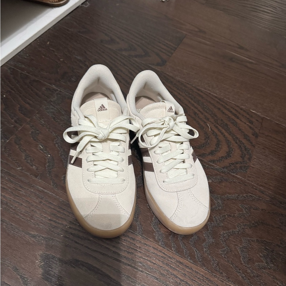 Adidas Women's Beige and Chocolate Sneakers